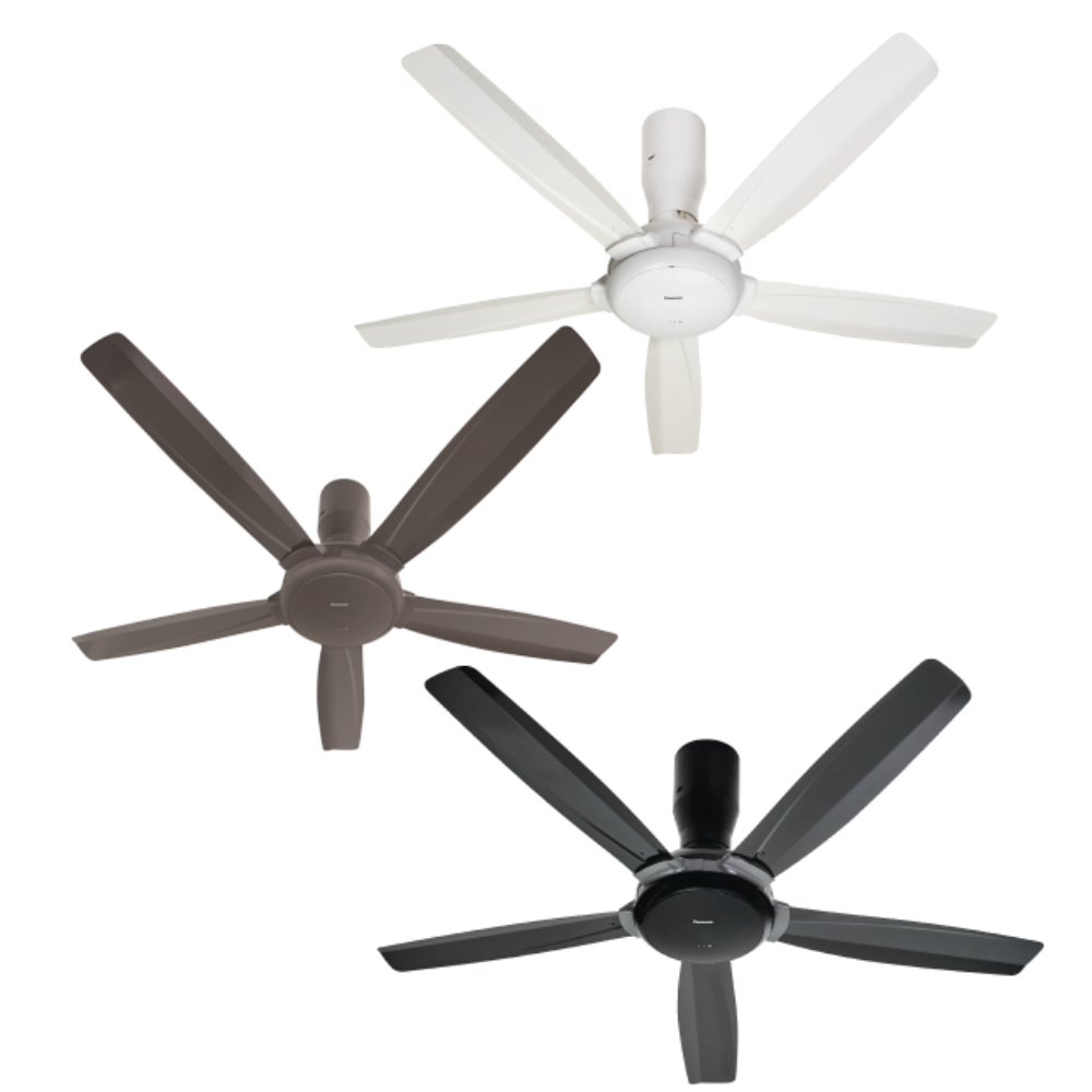 Panasonic F M14d5 Bayu 5 Blade Ceiling Fan 56 Dark Brown