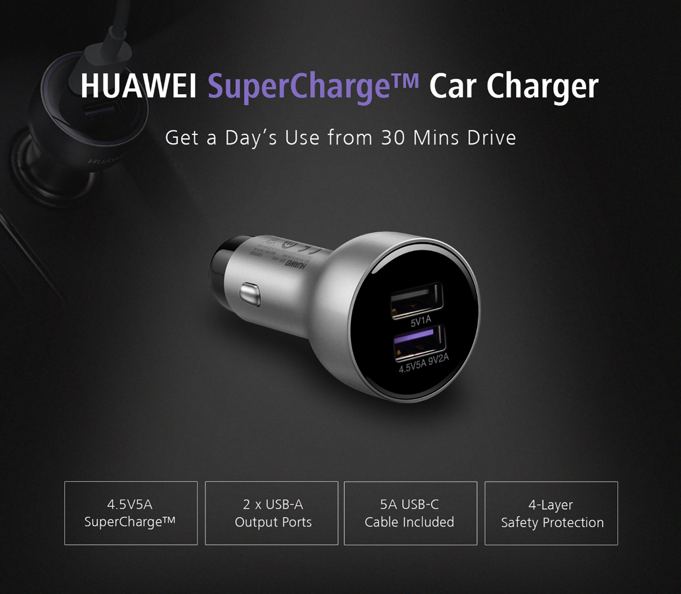huawei ap38 supercharge car charger